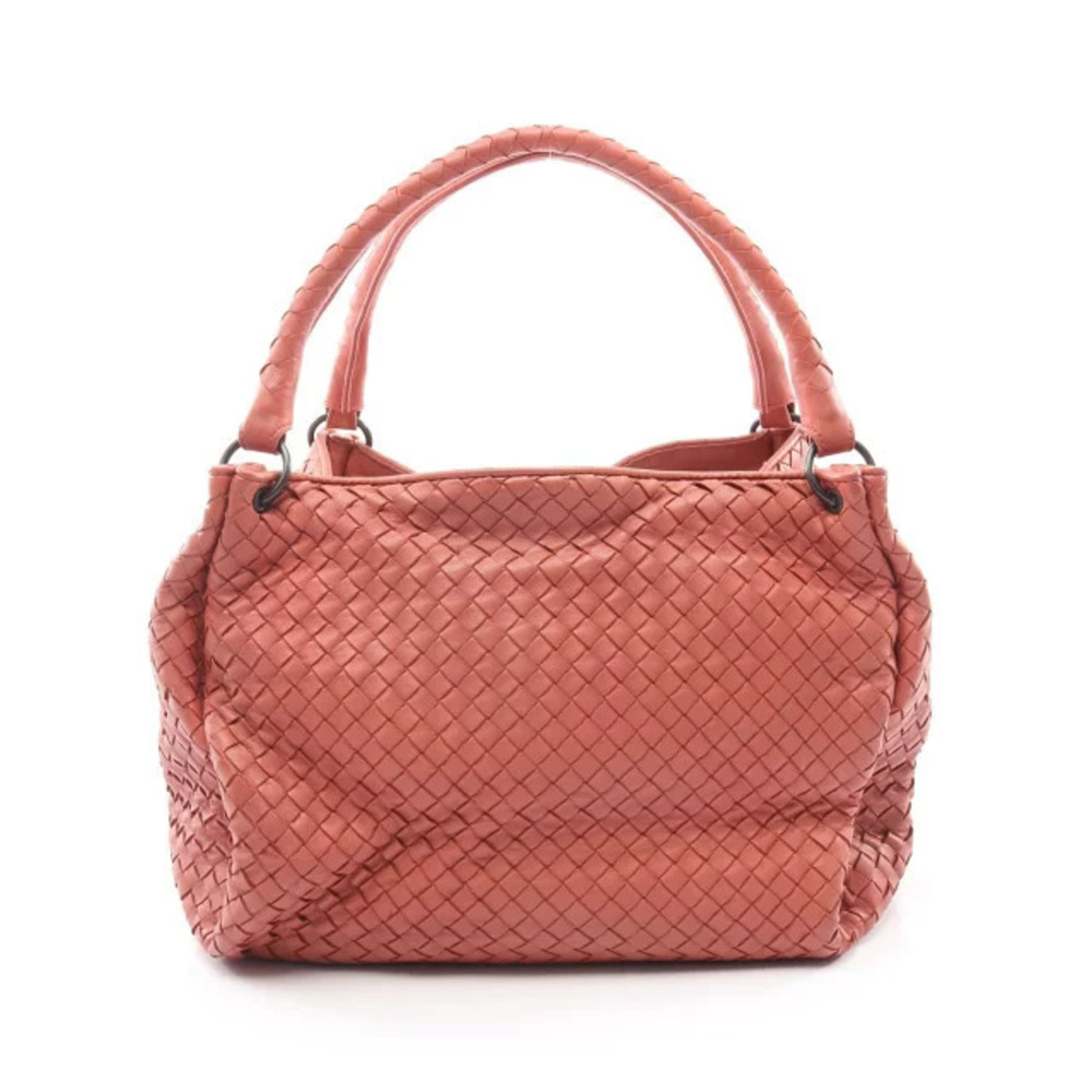 Bottega Veneta Intrecciato Parachute Bag Tote Leather Pink